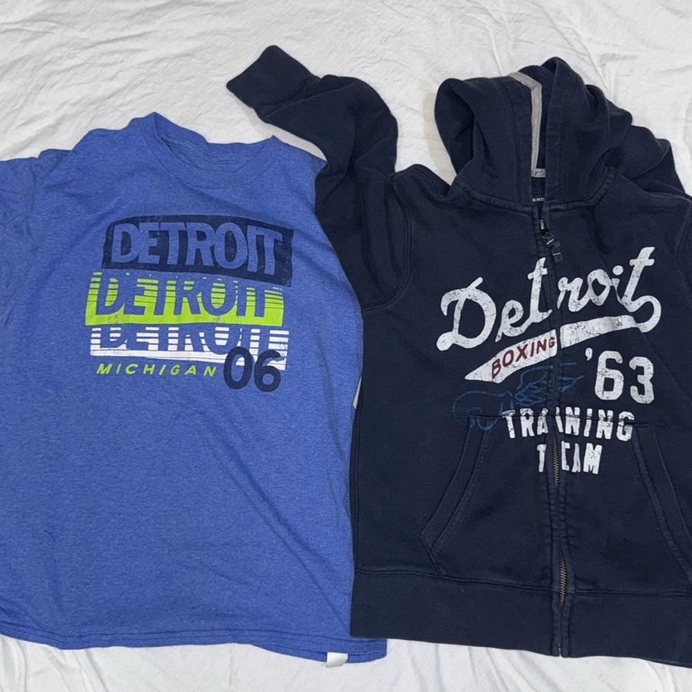Detroit Hoodie and shirt set